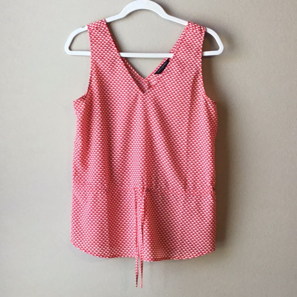 Banana Republic Red & White Triangle Tank Top, S - Picture 2 of 8